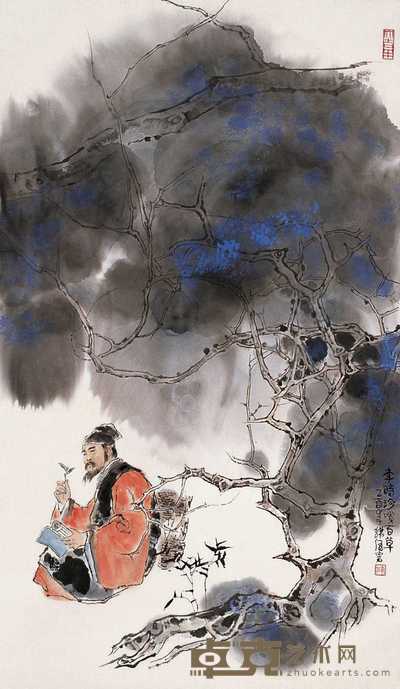 韩伍 李时珍 轴 69×40cm